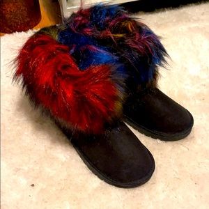 Brand new fur boots